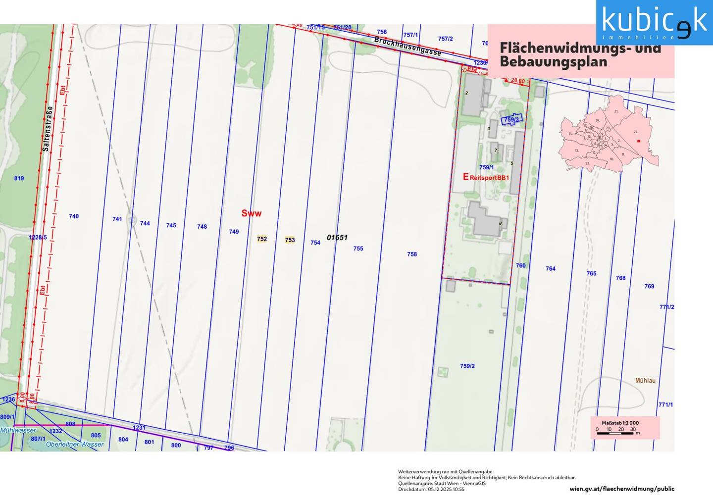 Flächenwidmung-Plan-Parz. 752 und 753