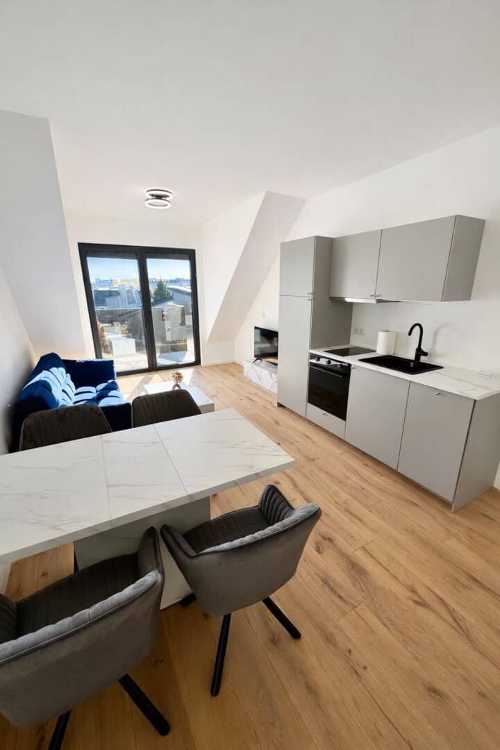 Monthly Rental! Luxury Living! Penthouse! Skyline+Kahlenberg View! Amazing Roof Top Terrace and Garage!