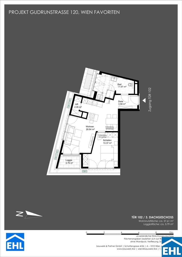 Neubau Erstbezug Wohnung nahe U1 Keplerplatz