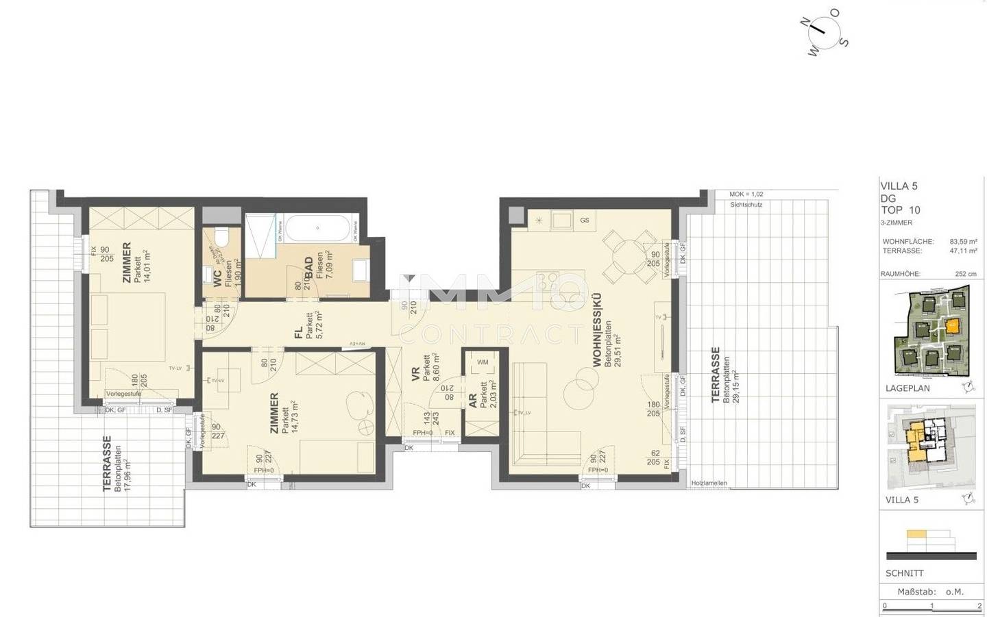 Dachgeschosswohnung with Kremsblick in Grünruhelage
