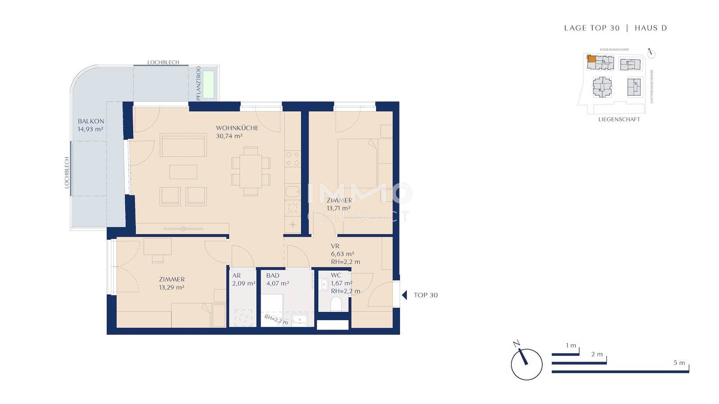 Wohnung Newly built Balcony Garage Rosenhügel