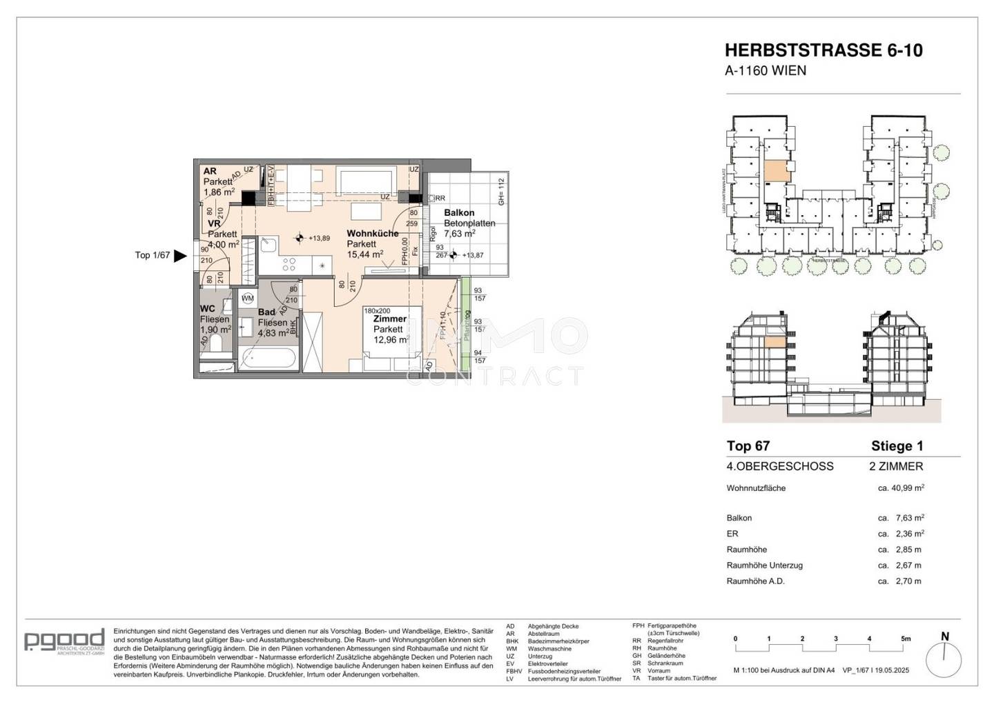 Wohnung Neubau Parklage am Arik Brauer Park