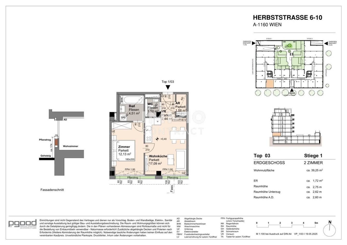 Wohnung new build first occupancy quiet location near park