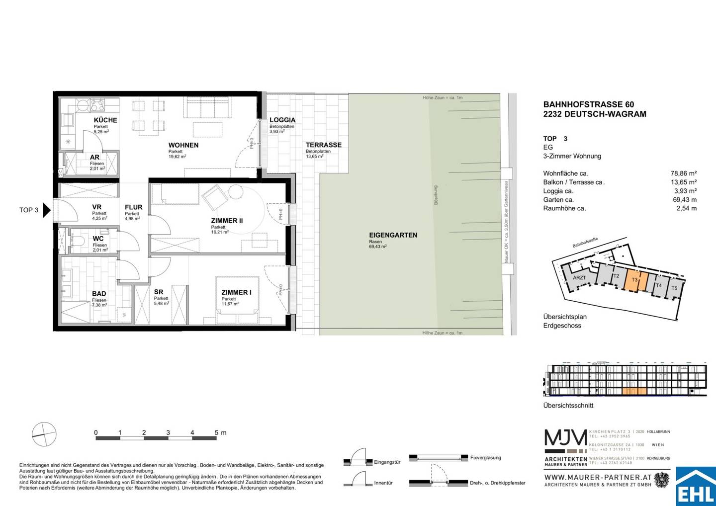 New build apartment first occupancy garden area