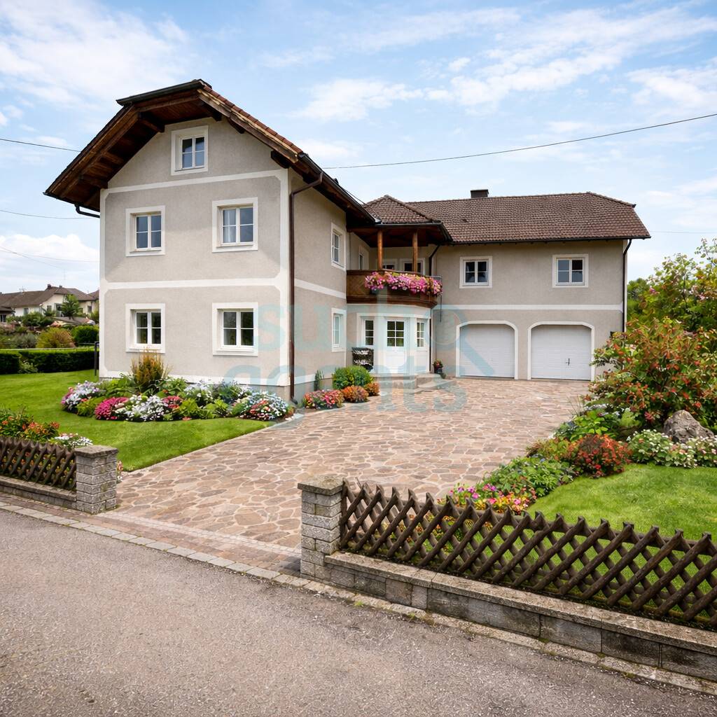 Zweifamilienhaus in Arbing mit großer Gartenanlage, Wellness & Top-Lage