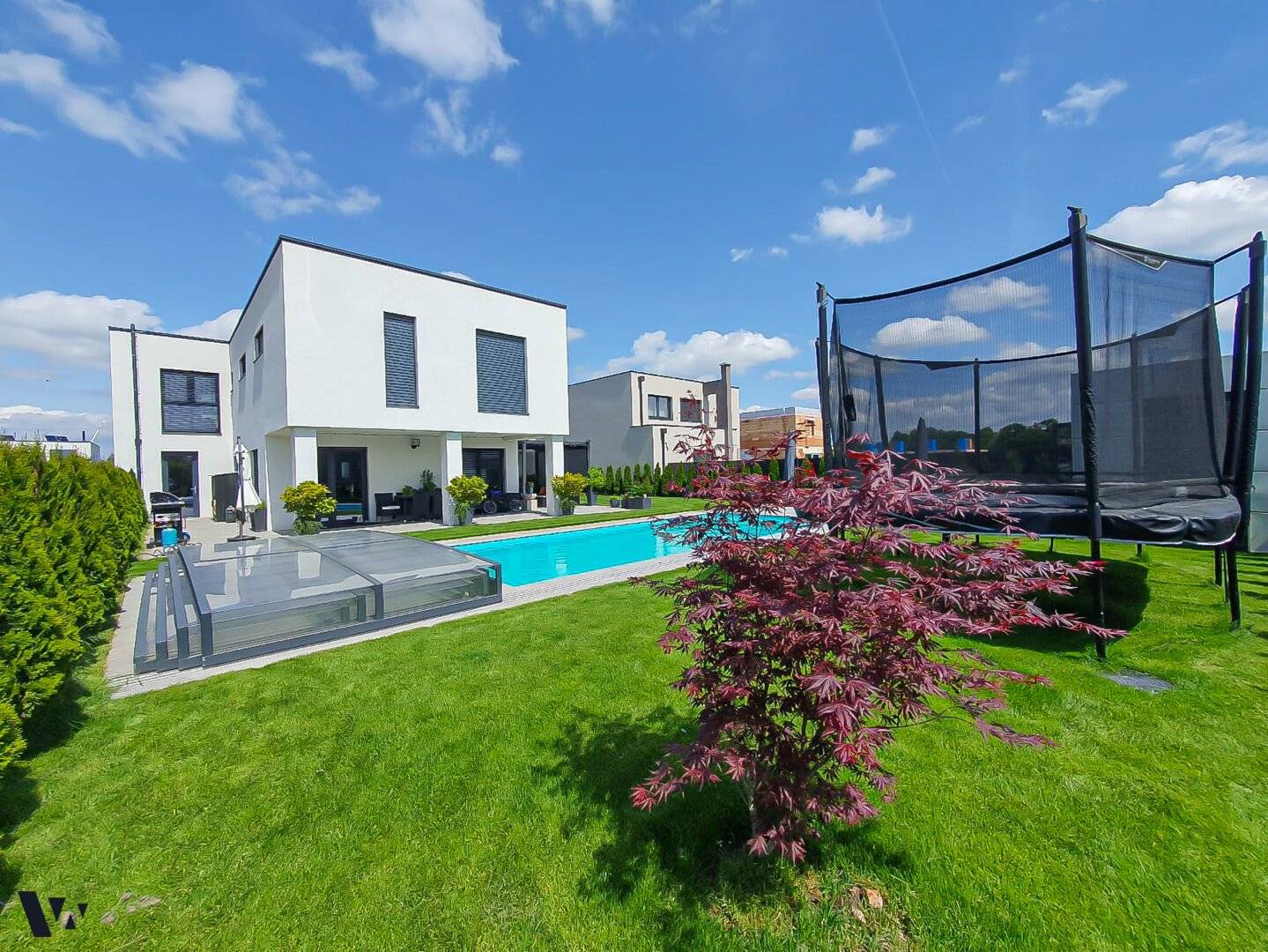 Architects' House with Saltwater Pool near Neusiedler See