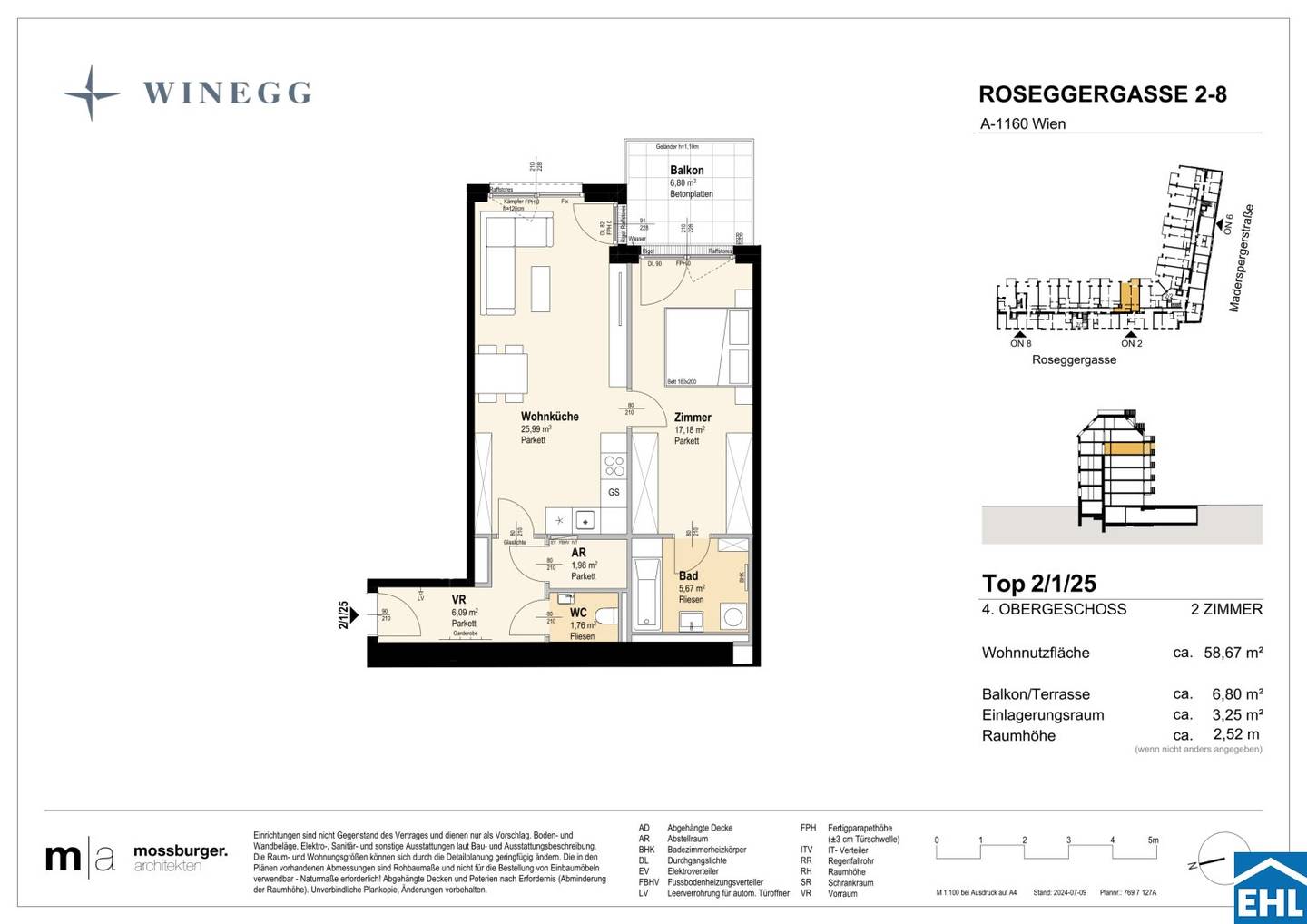 Vorsorgewohnung Erstbezug Großzügiger Innenhof