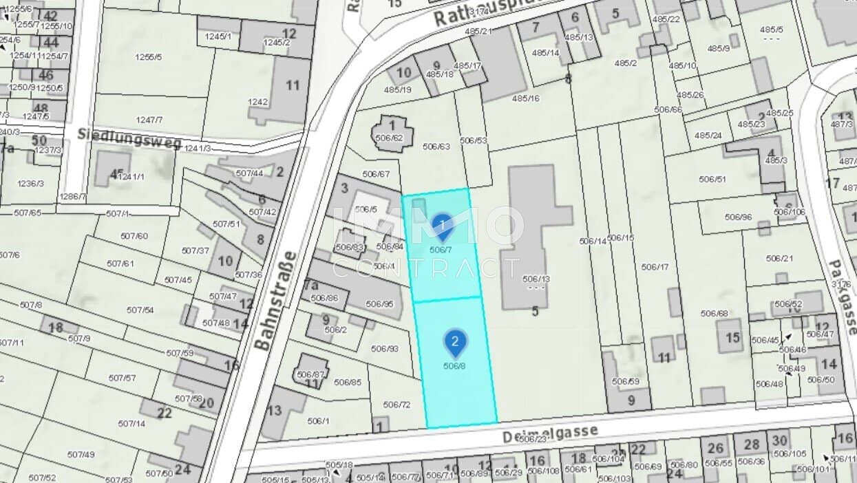 großer Baugrund in Hohenau - im Zentrum und doch ruhig in einer Einbahnstraße