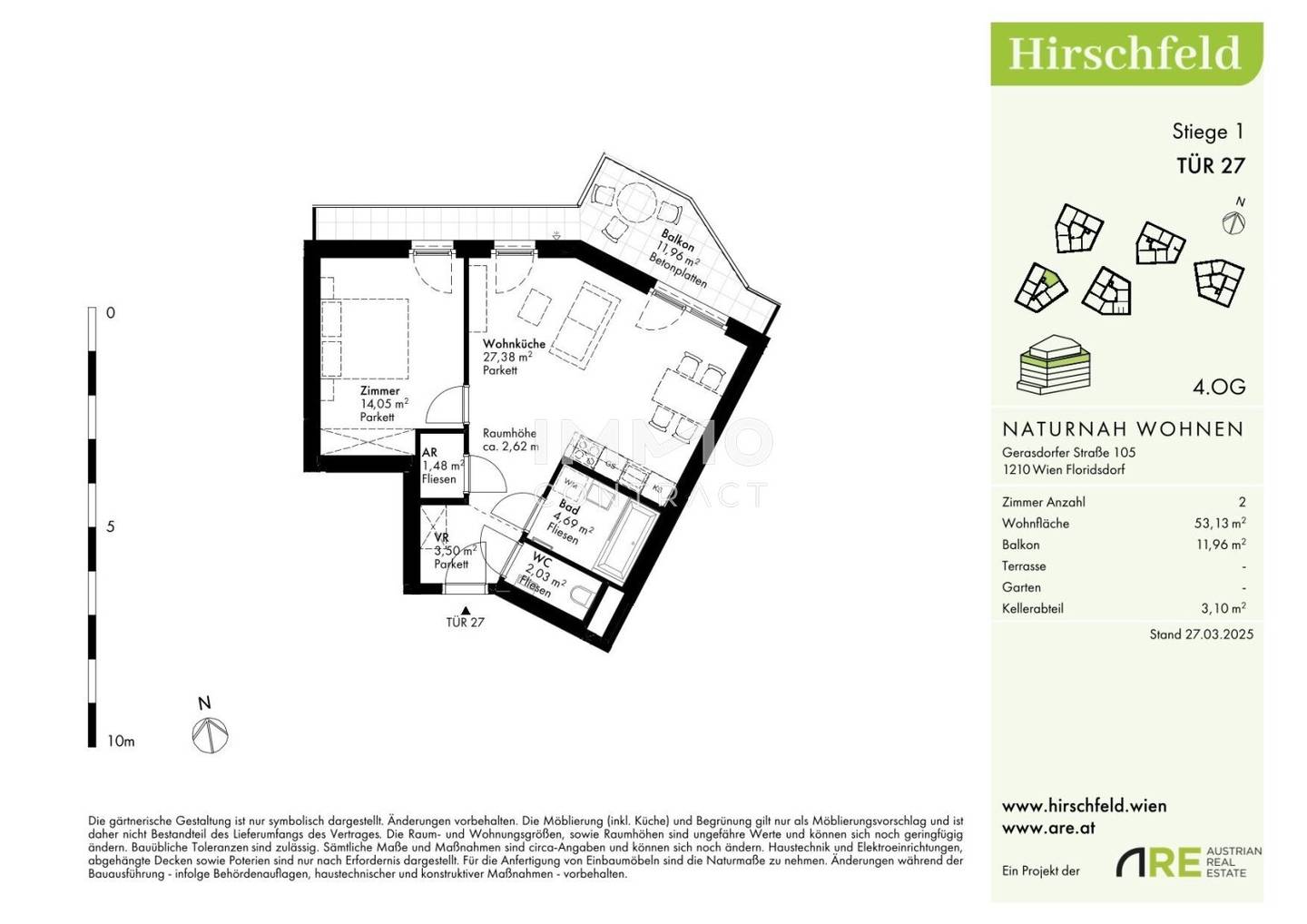 Neubau Erstbezug Wohnung mit Balkon Hirschfeld