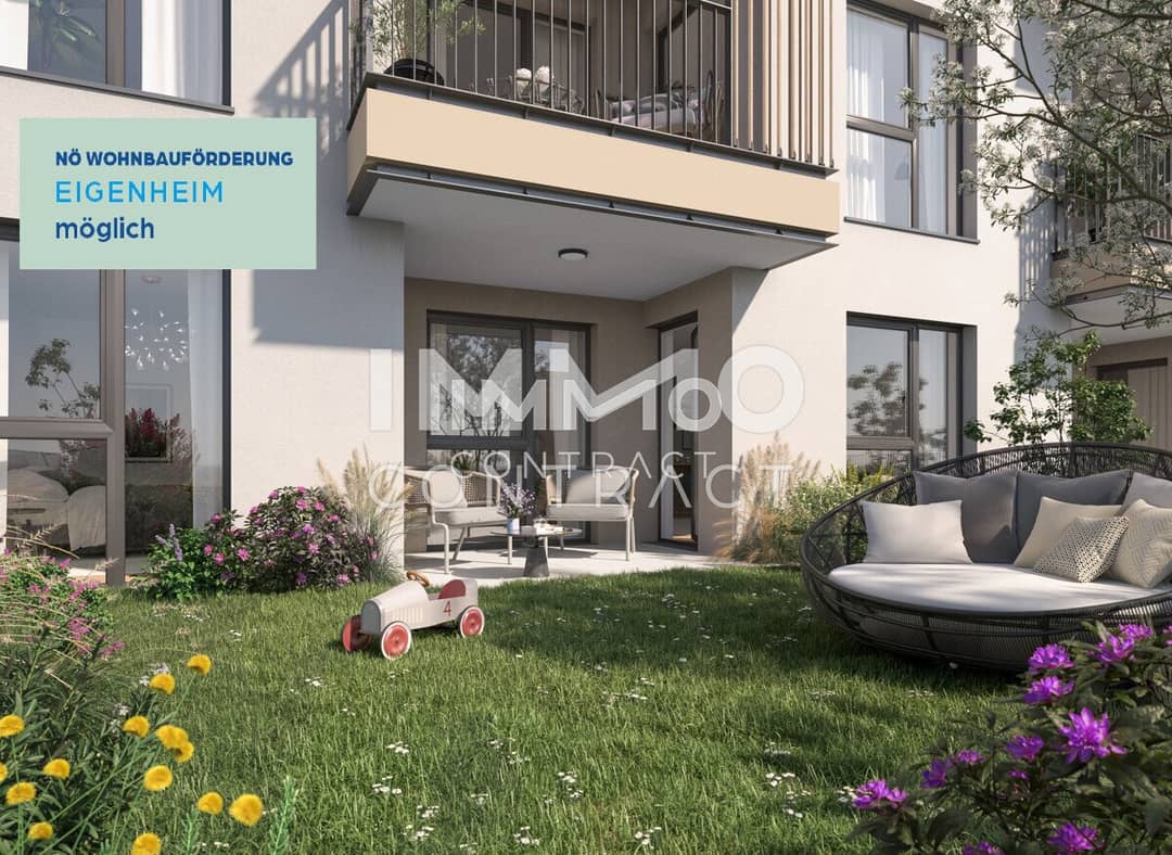 Wohnung mit Garten Erstbezug