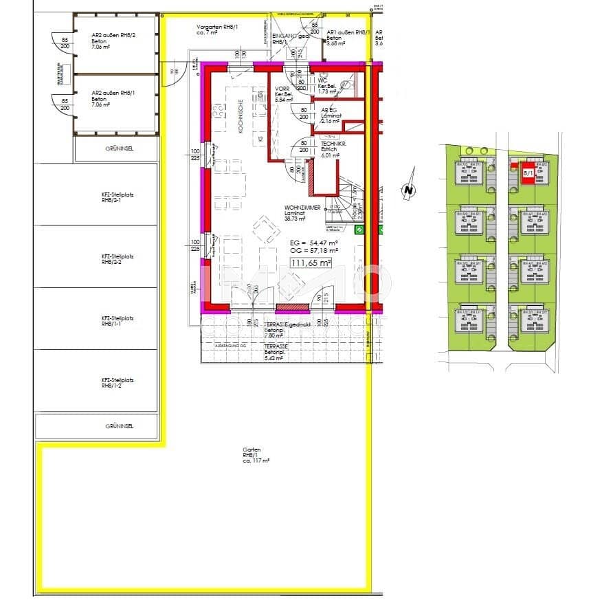 Doppelhaushälfte in Haunoldstein: Erstbezug, 4 Zimmer, Garten