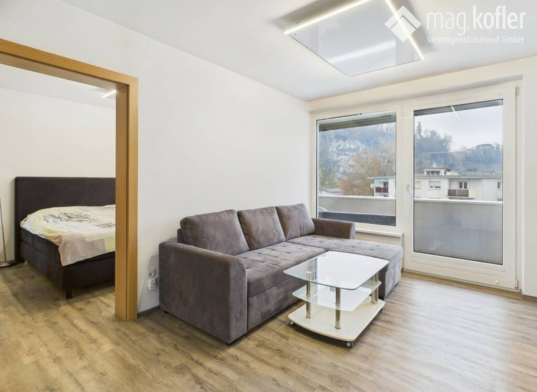 2-Zimmer-Wohnung in Feldkirch mit Balkon, Bergsicht, 49 m², zentral