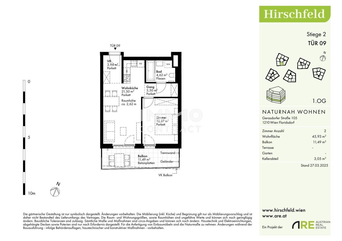 Wohnung first occupancy new build balcony in quiet location