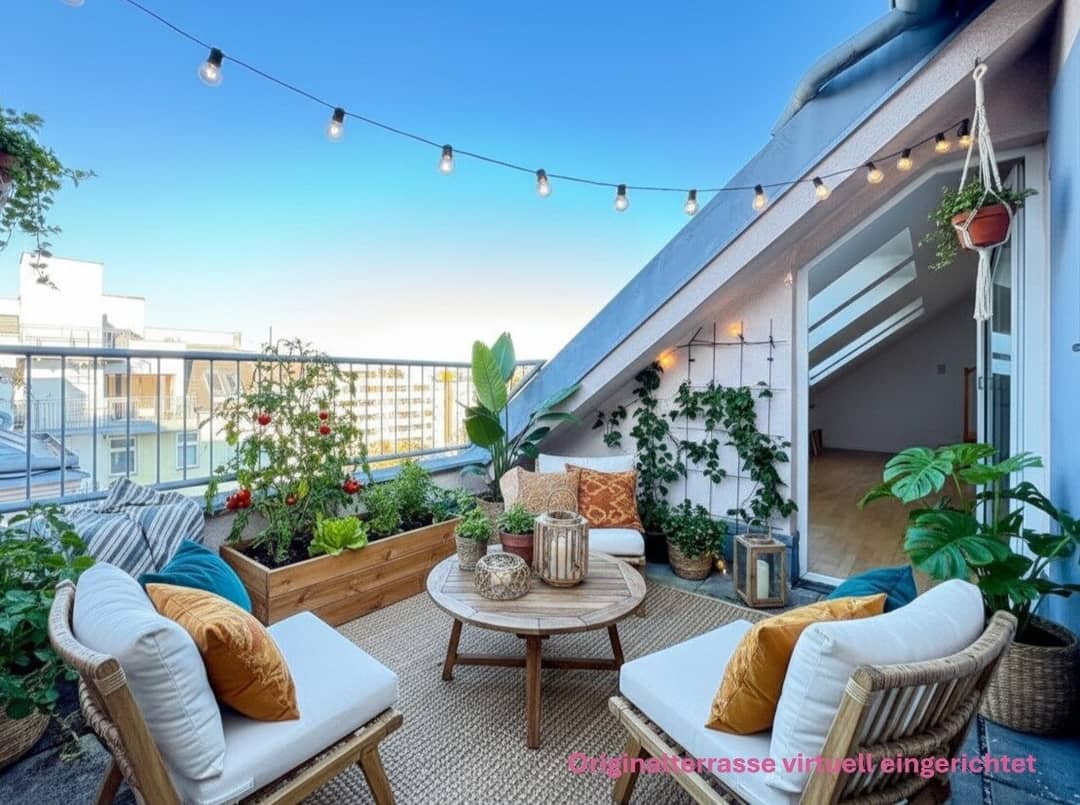 Charmantes Dachgeschoss mit Terrasse im Altbau