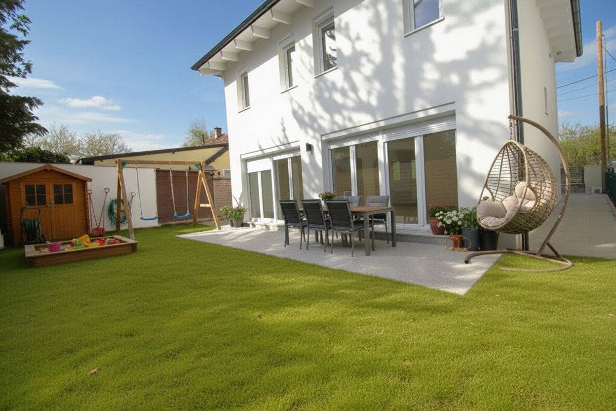 Perfekt für Familien: Exklusives Einfamilienhaus mit uneinsehbaren Garten & Schnellbahn ums Eck - Ruhe, Sonne, Platz!