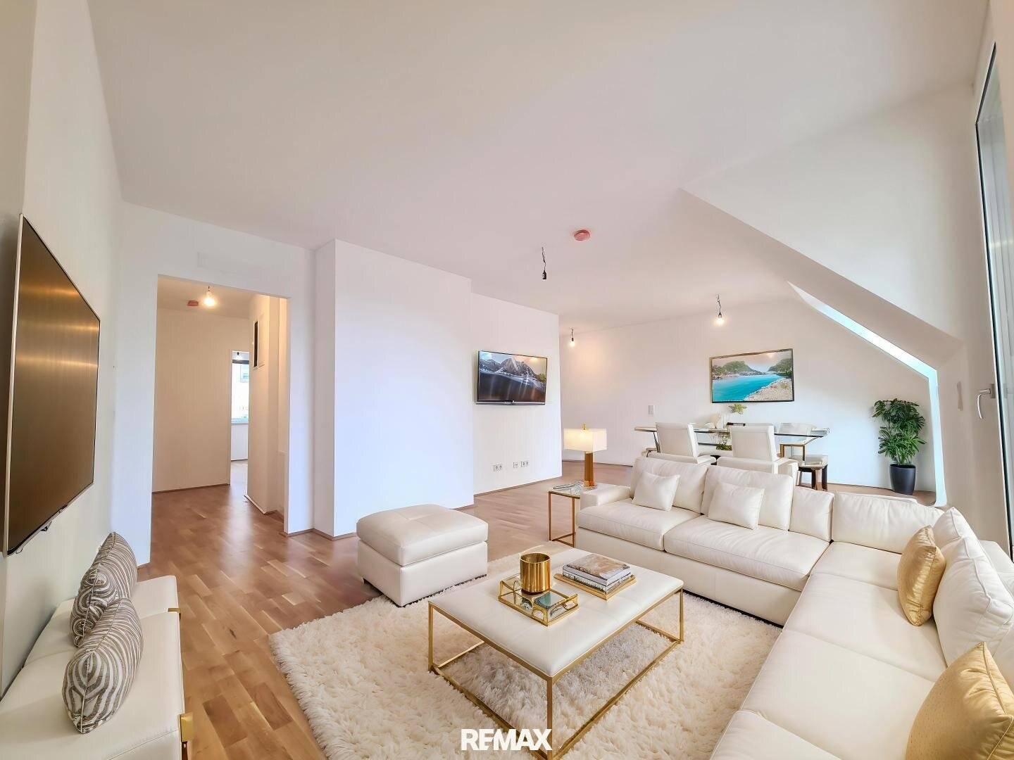 Dachgeschosswohnung Neubau mit hofseitigem Balkon
