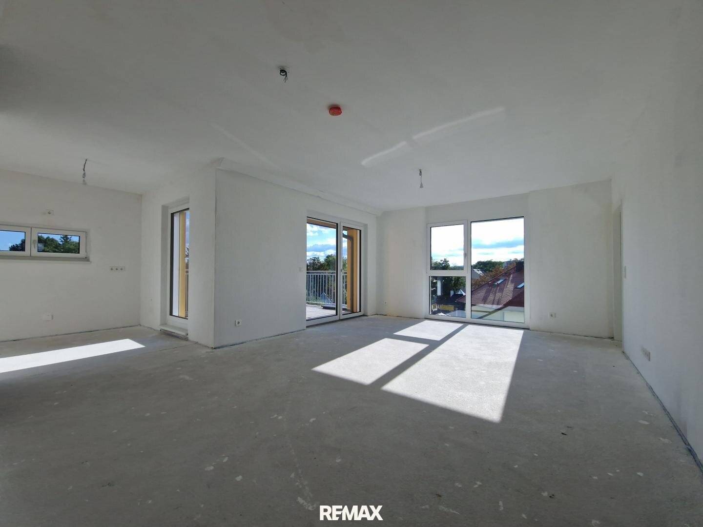 Attic apartment first occupancy panoramic view