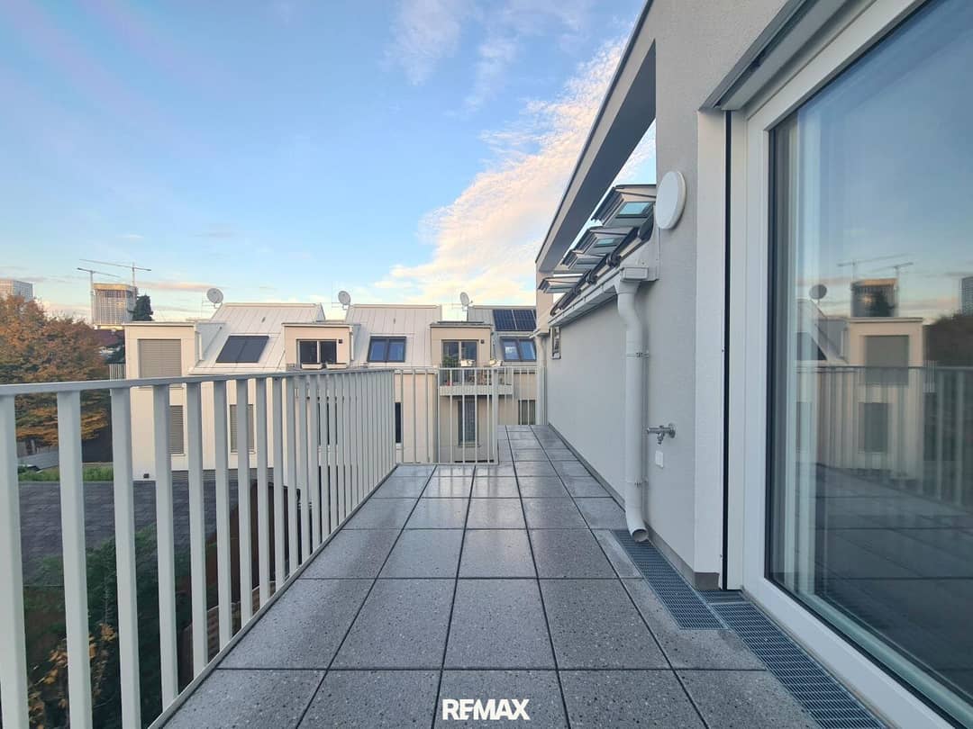 Attic apartment with south facing terrace near the Old Danube