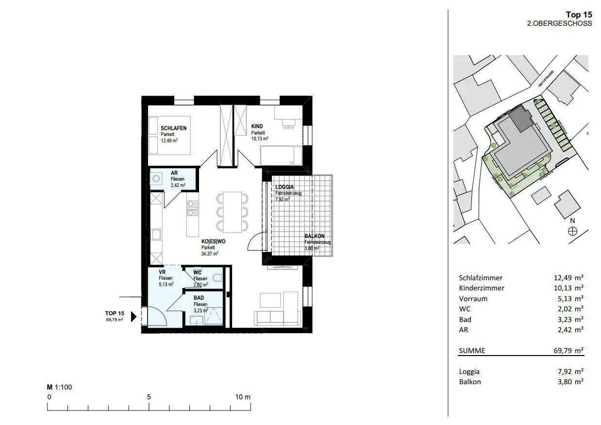 Wohnung Neubau Erstbezug Loggia am Hauptplatz
