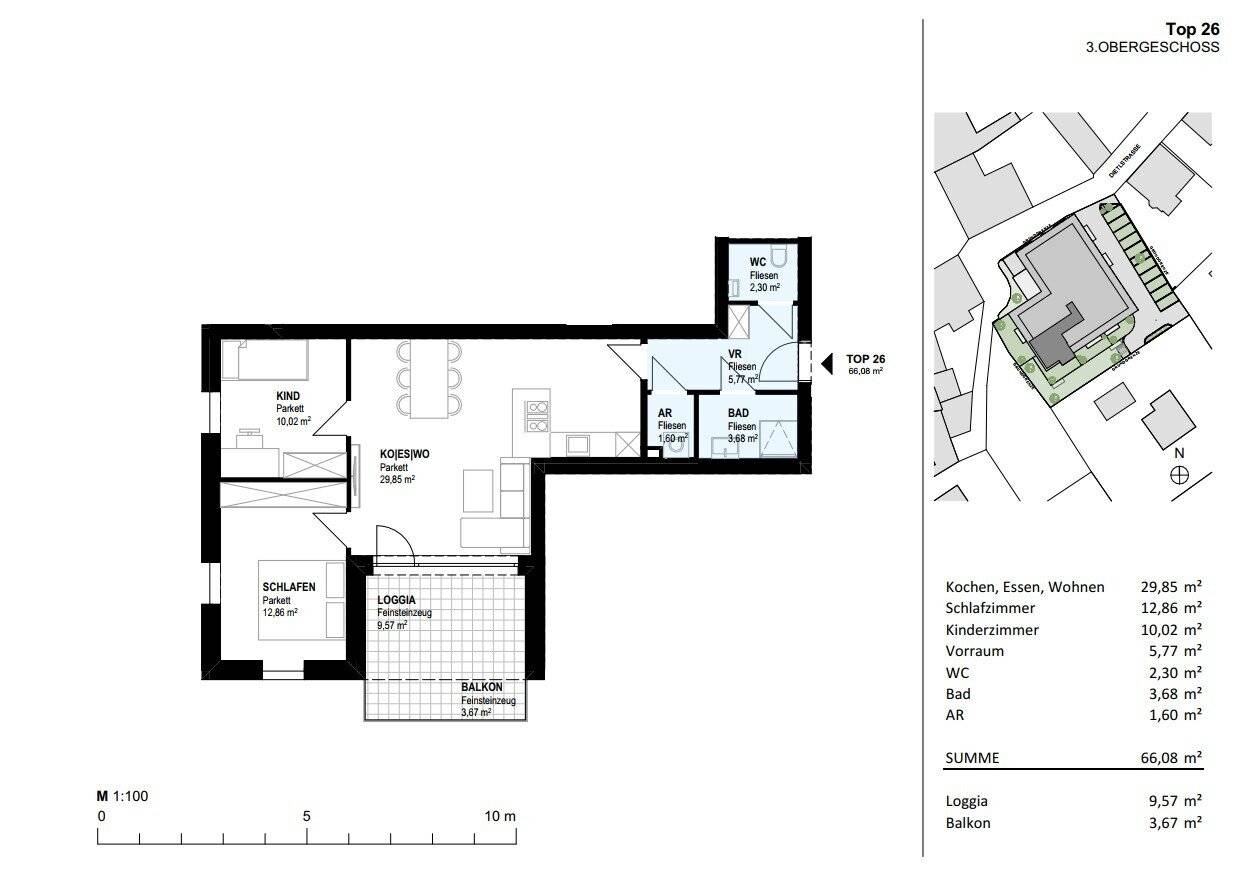 Erstbezug Neubauwohnung mit Terrasse und Loggia