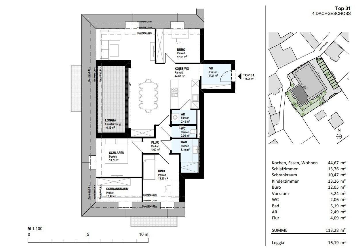 Penthouse Newly Built with Loggia