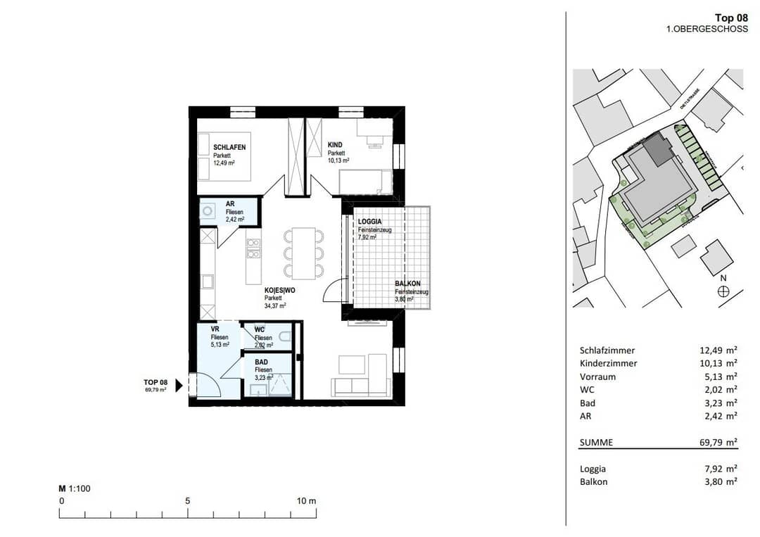 Terrassenwohnung Top 08 - Neubauprojekt "STADTHAUS D2" Kirchdorf - Fertigstellung Sommer 26