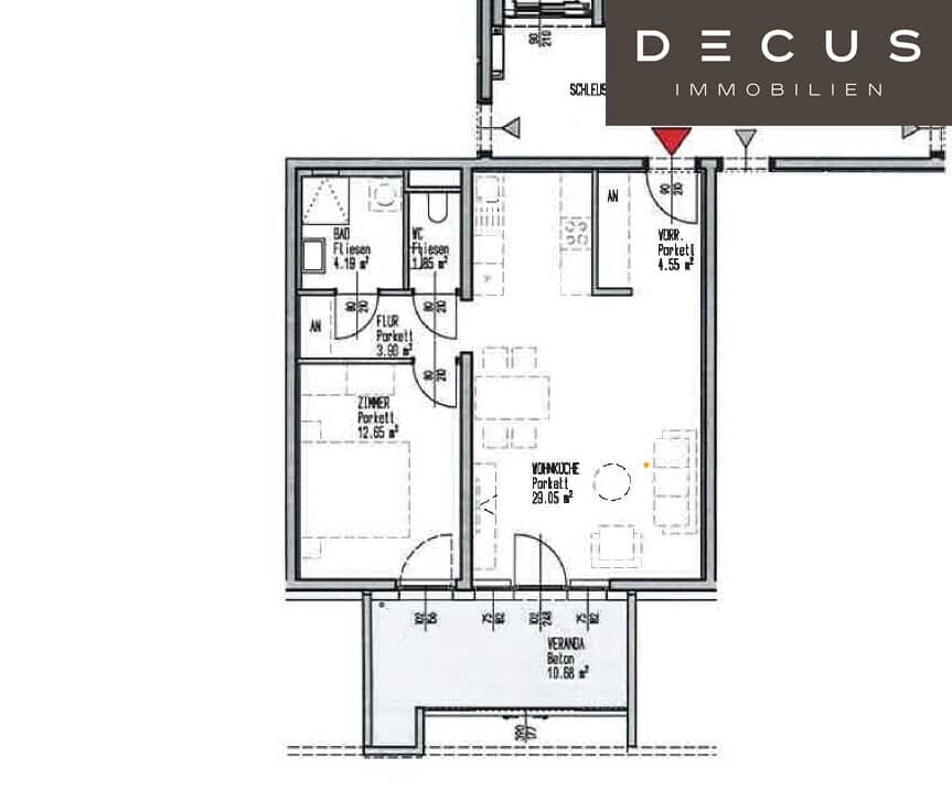 Wohnung Loggia nahe Wienerberg Monat mietfrei