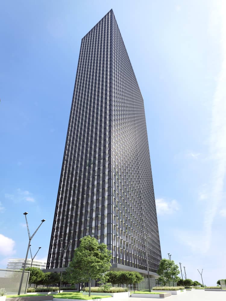 Apartment with views of the New Danube and sustainable technology in Vienna DC Tower 2? wait this is too long and includes a question mark