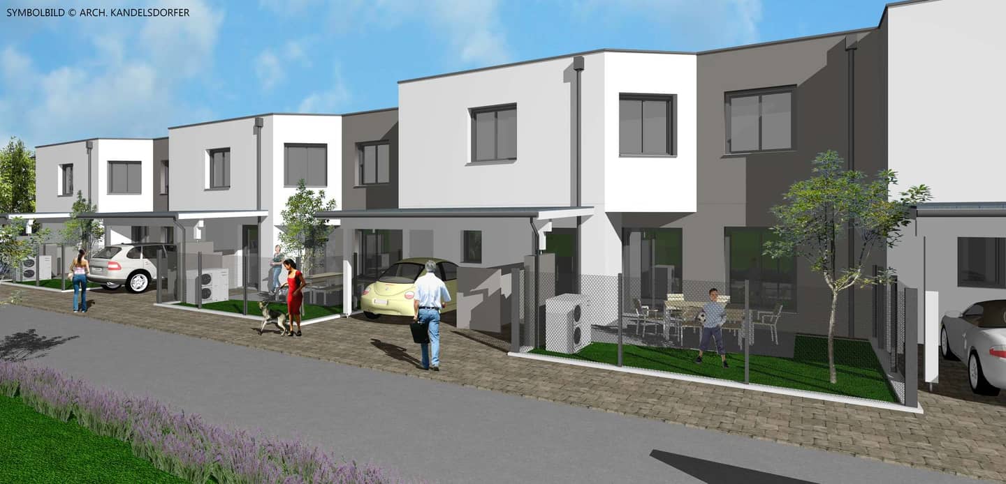 Neubau-Reihenhaus in Parndorf, Hauptstraße - Fußbodenheizung & Balkon
