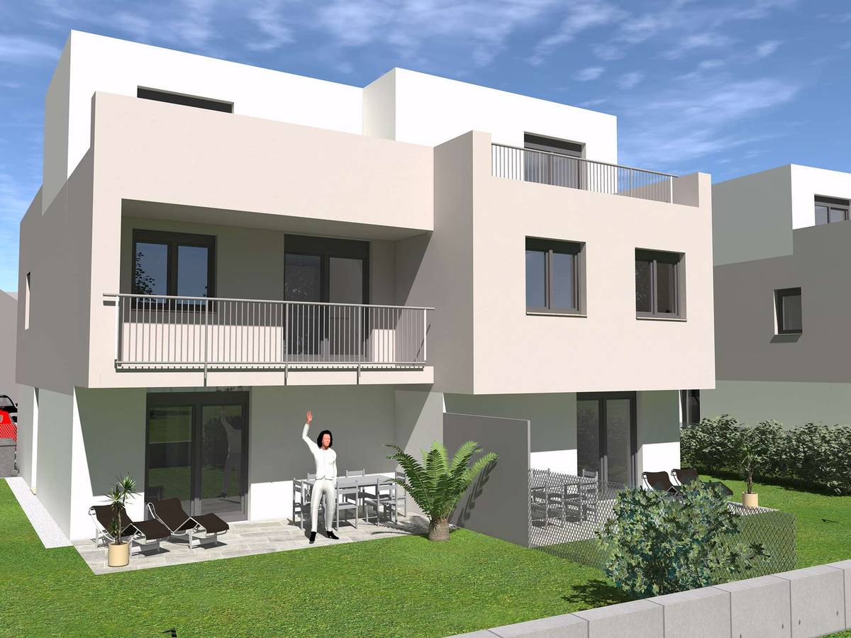 Doppelhaushälfte in Landegg bei Pottendorf – Garten & Dachterrasse