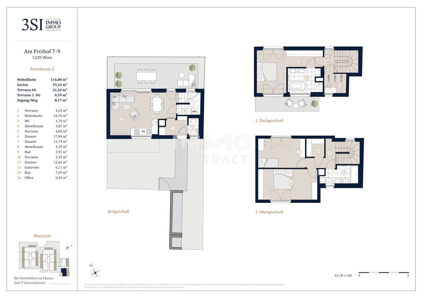Apartment first occupancy ÖGNI Gold near U1 Kagraner Platz
