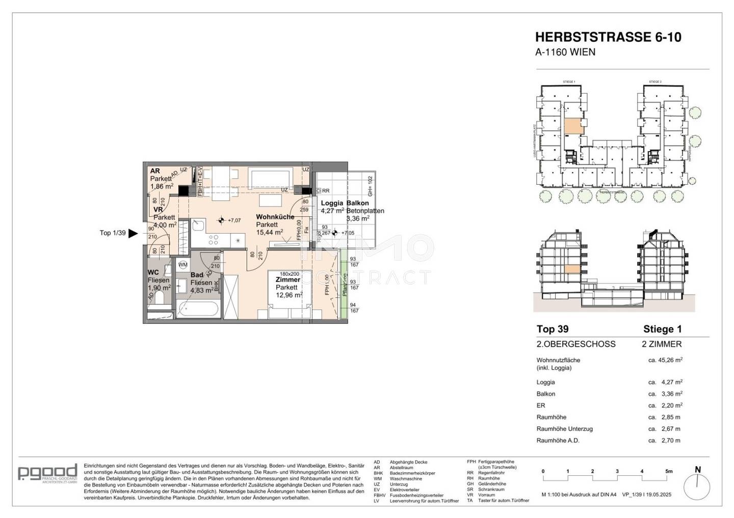 New build apartment with balcony at Arik Brauer Park