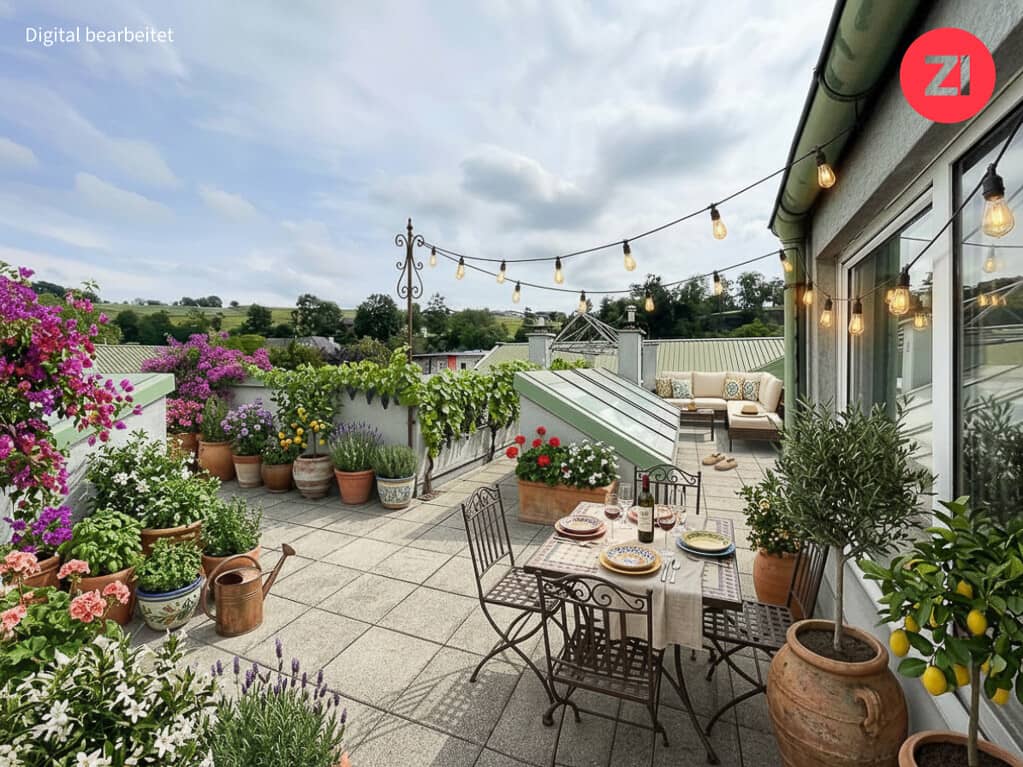 Wohnung mit Dachterrasse im Zentrum