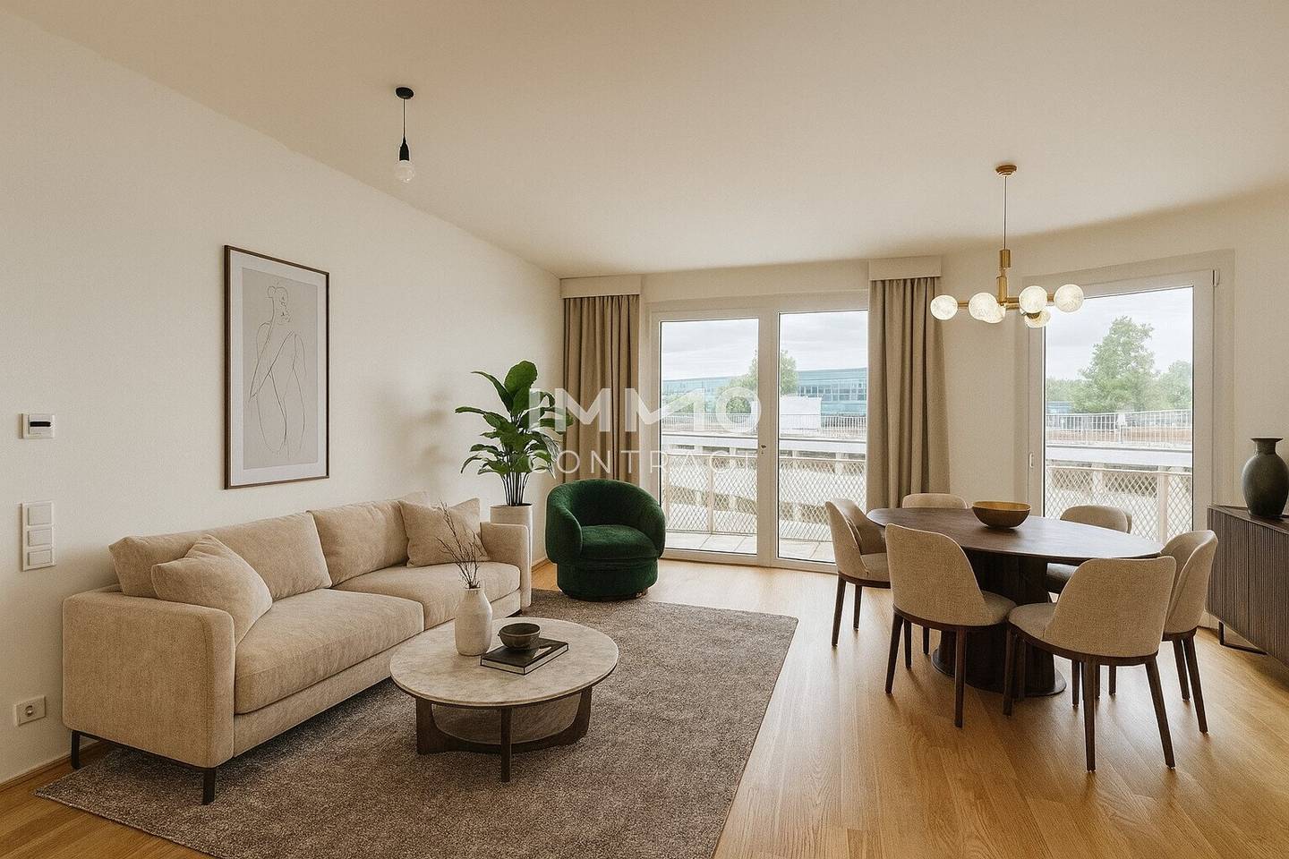 Wohnung Erstbezug Hirschfeld großzügiger Balkon
