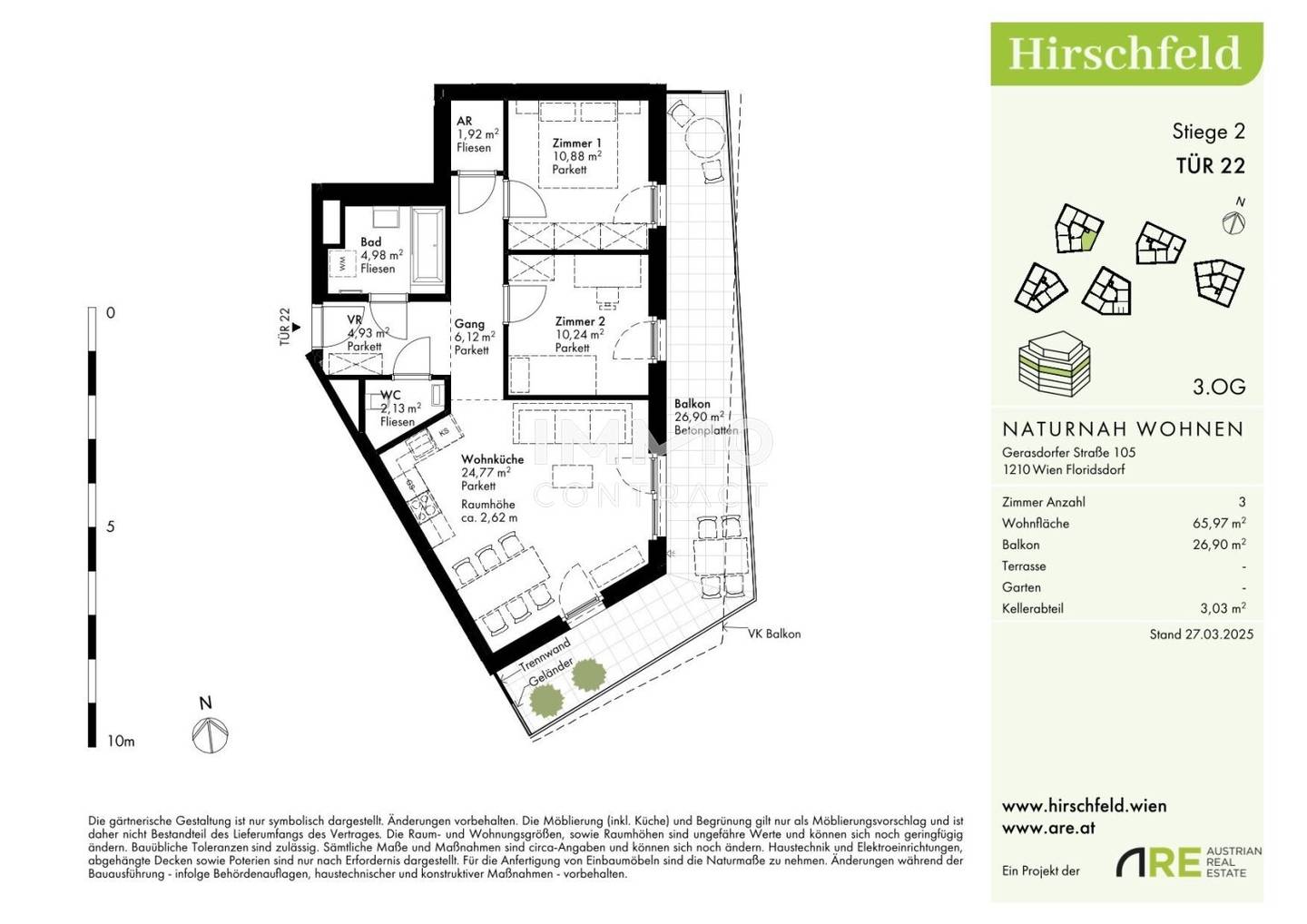 Apartment in Hirschfeld Open Plan Kitchen Balcony