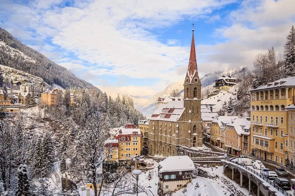 Panoramic view apartment Bad Gastein plan now