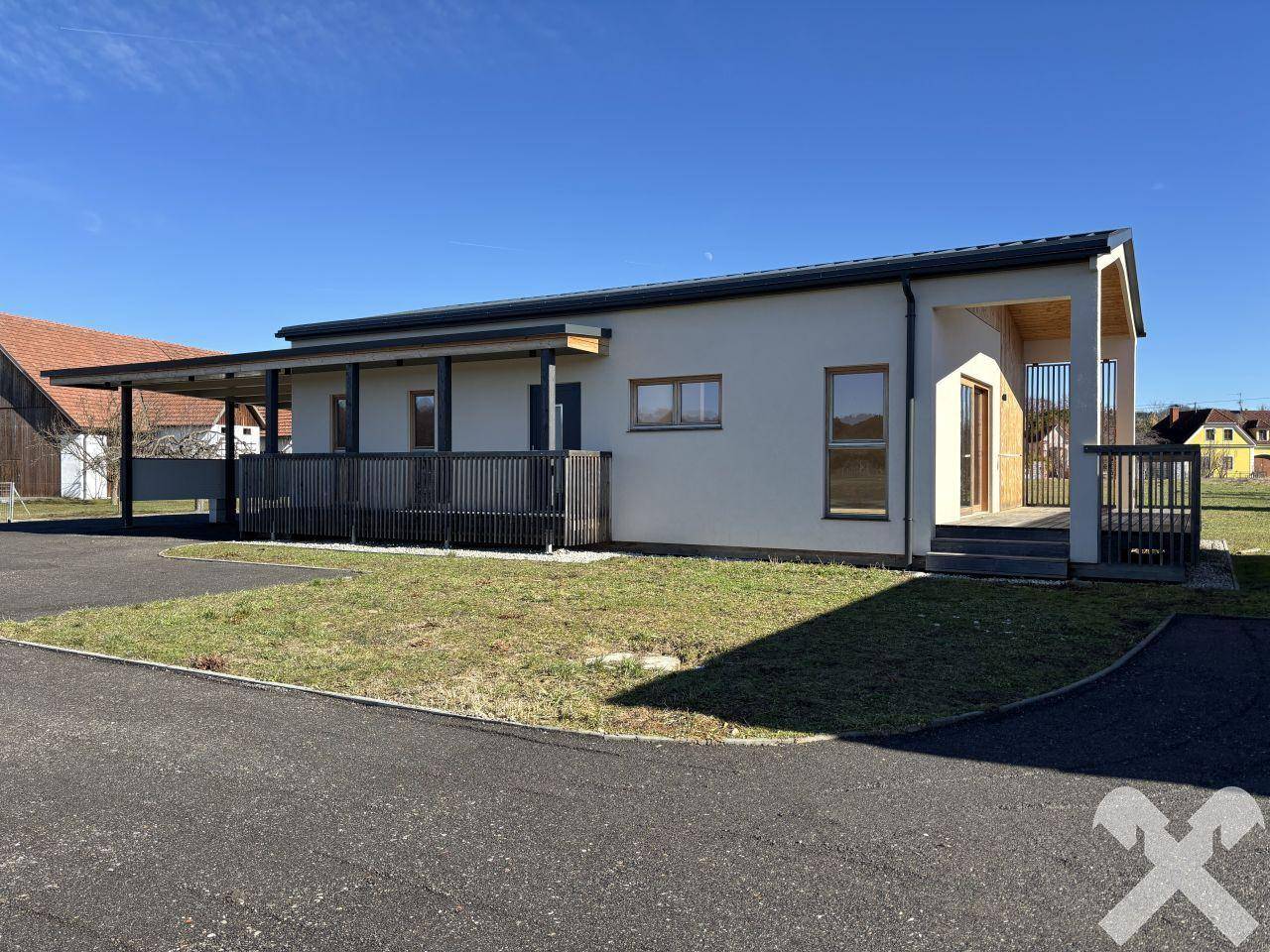 Moderner Bungalow in Wörth an der Lafnitz – 85 m², Terrasse, Carport
