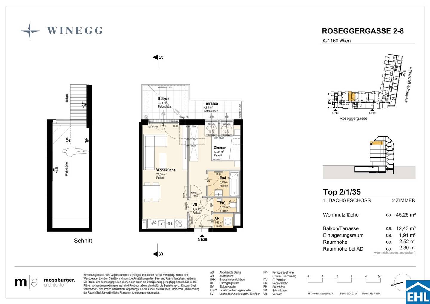 Apartment with balcony near Wilhelminenberg