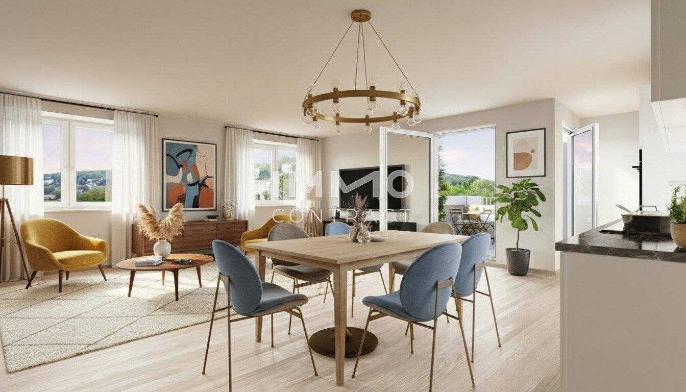 New build apartment with loggia and free kitchen