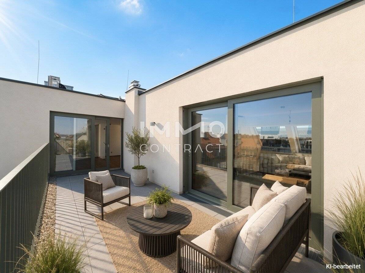 Apartment with terrace first occupancy new build