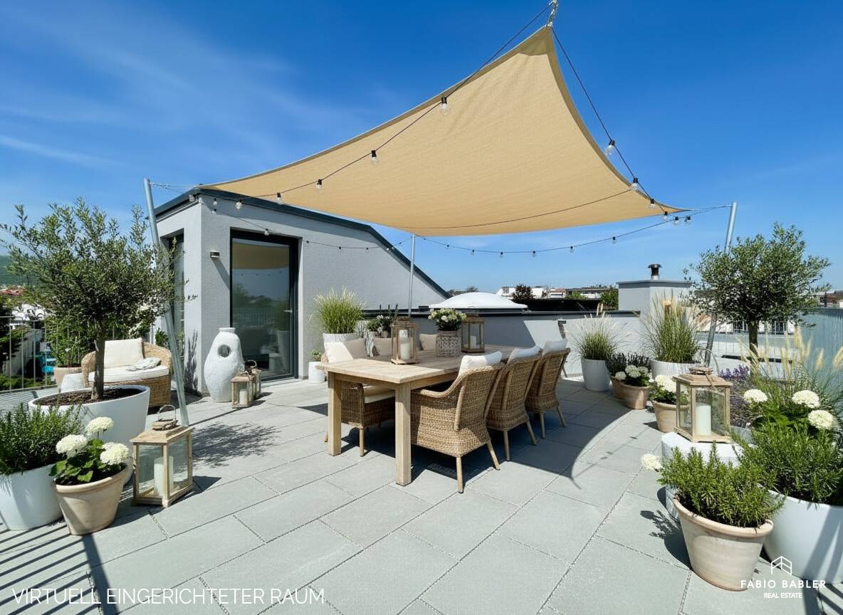 Dachgeschosswohnung Neubau mit Dachterrasse