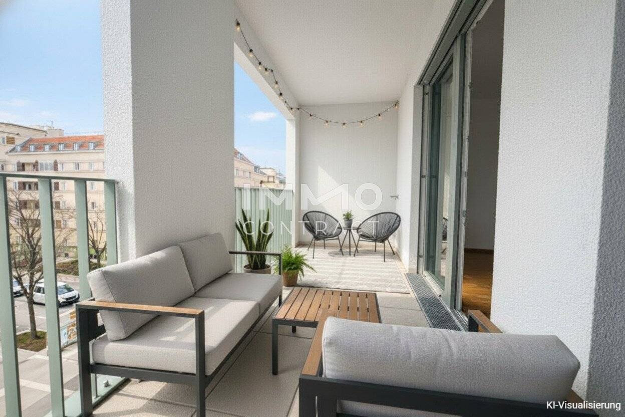 New build apartment with loggia near Schonbrunn