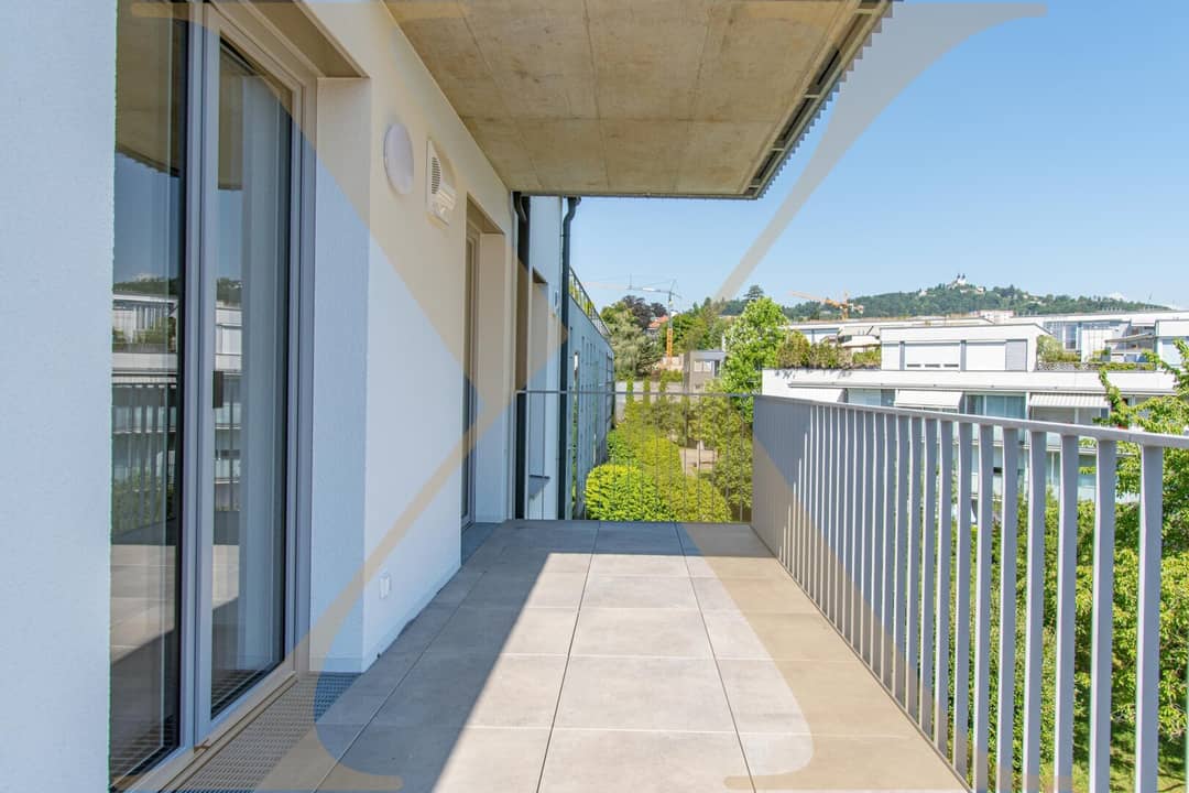 Neubauwohnung Balkon ruhige Innenhoflage