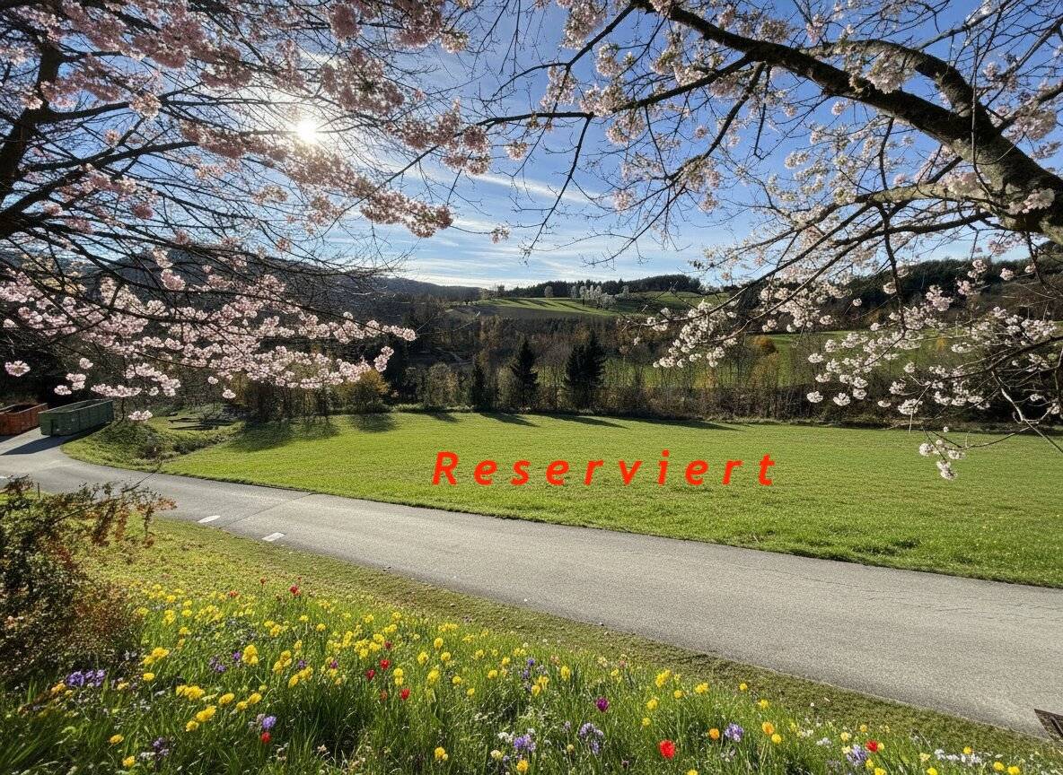 Bromberg am Beginn der Buckligen Welt: Sonniger Baugrund in leichter Hanglage!