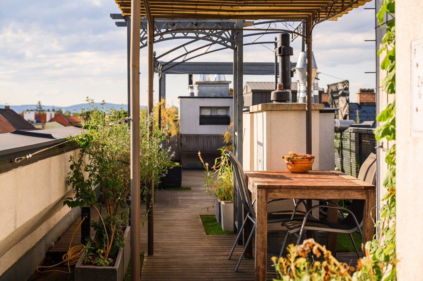 Dachgeschosswohnung mit 80m² Panorama Terrasse nahe Schlosspark