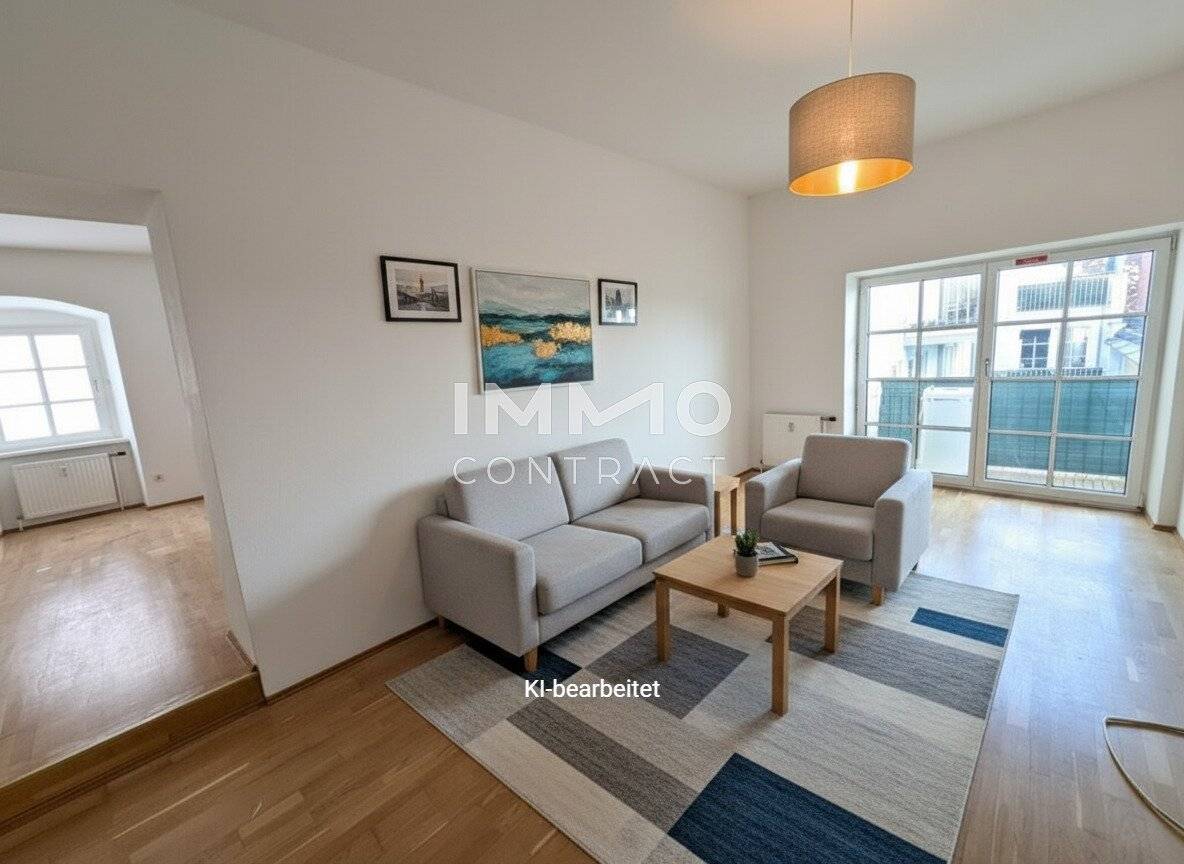 Apartment centrally located with terrace and fitted kitchen