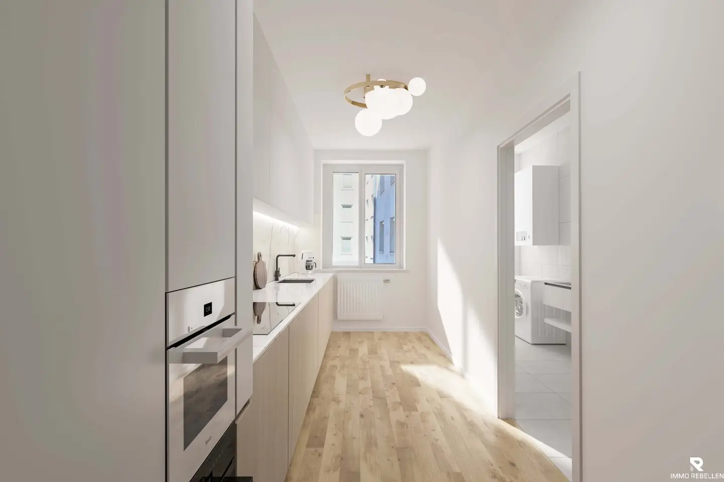 Renovated apartment near Vienna main station in quiet courtyard