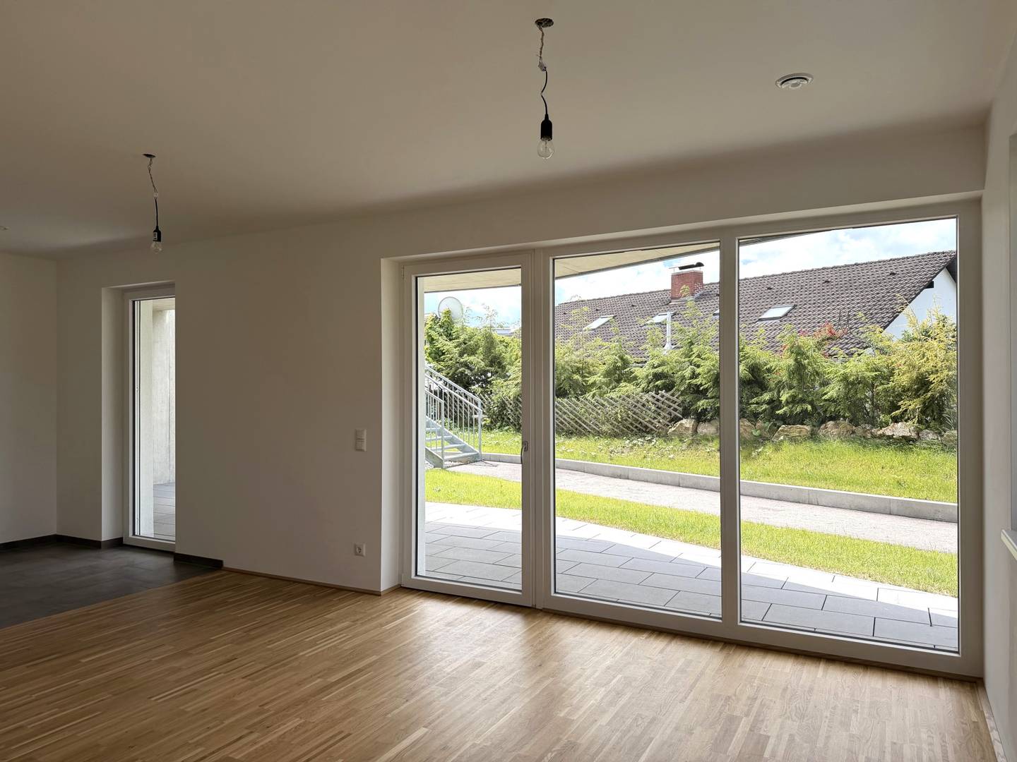 New build apartment first occupancy 2025 with garden