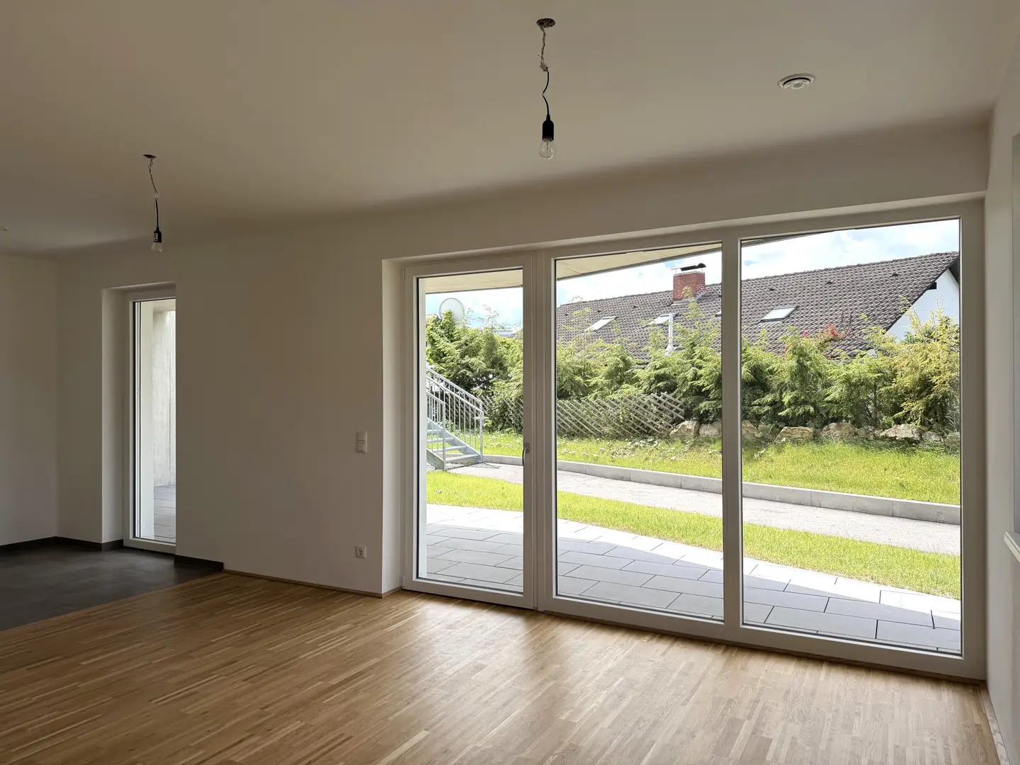 New build apartment with terrace and distant view