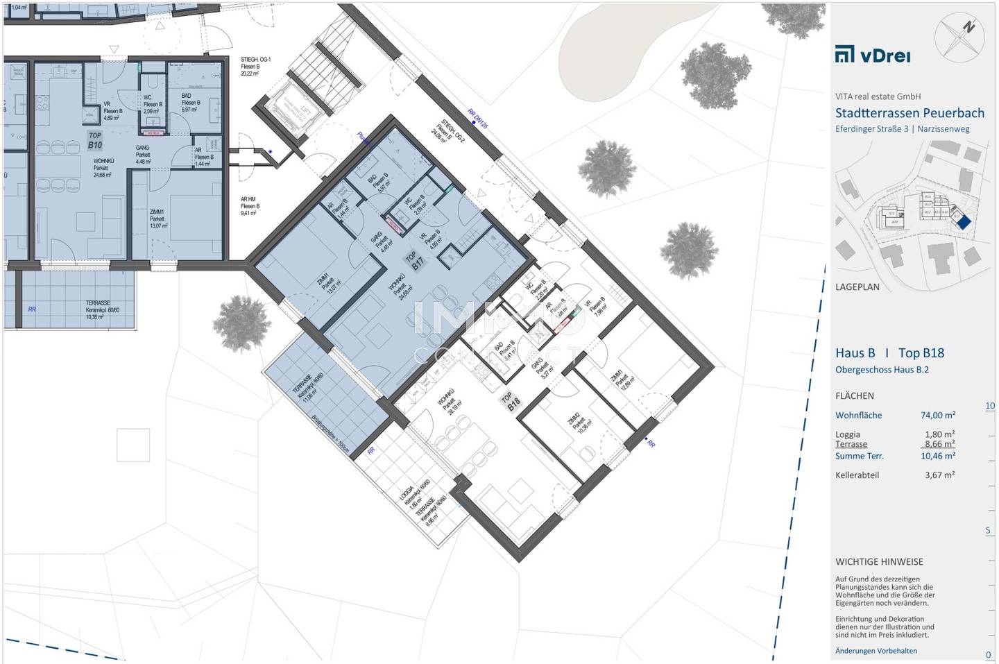 Apartment New build terrace in Peuerbach center